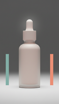 Frosted Glass Face Serum Bottle